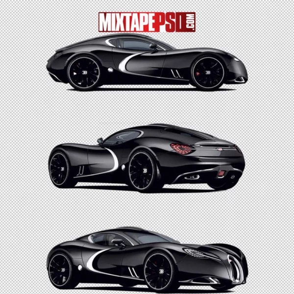 Black Bugatti Sports Cars