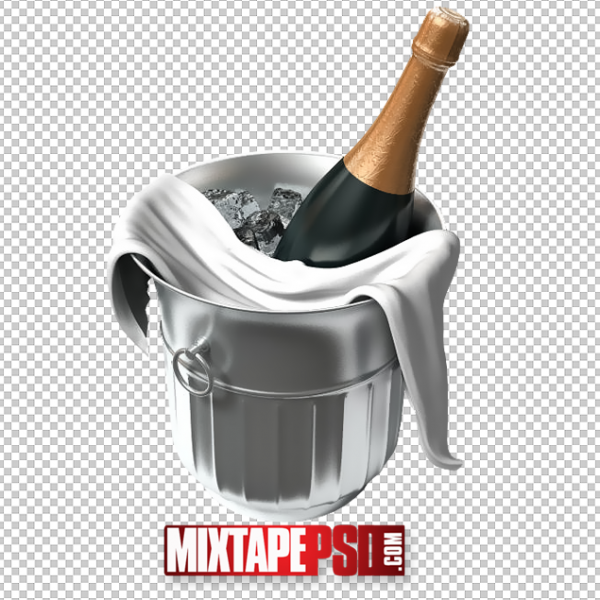 Champagne Ice Bucket PNG 2