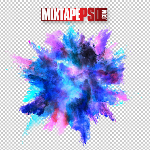 Colorful Powder Explosion PNG