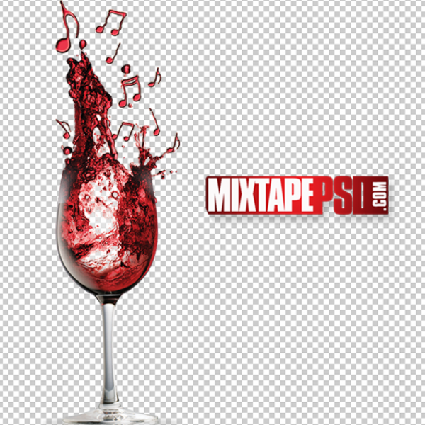 Music Notes Liquor Glass PNG