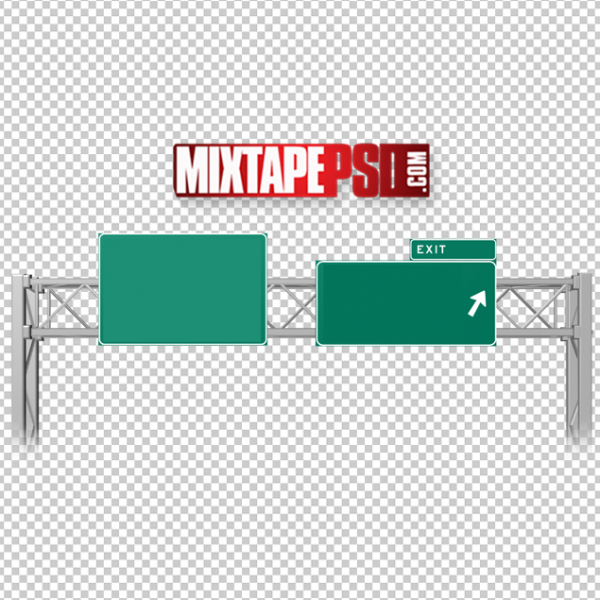 Overhead Highway Exit Sign Template