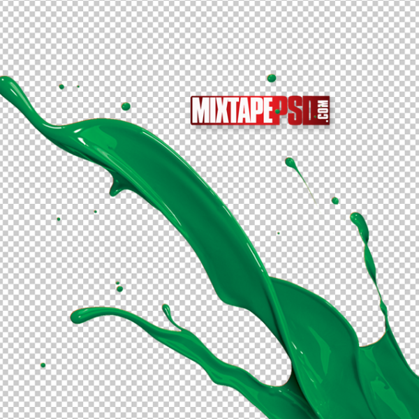 Green Paint Splash PNG