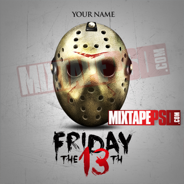 Mixtape Template Friday the 13th, Album Covers, Graphic Design, Graphic Designer, How to Make a Mixtape Cover, Mixtape, Mixtape cover Maker, Mixtape Cover Templates, Mixtape Covers, Mixtape Designer, Mixtape Designs, Mixtape PSD, Mixtape Templates, Mixtapepsd, Mixtapes, Premade Mixtape Covers, Premade Single Covers, PSD Mixtape, Custom Mixtape