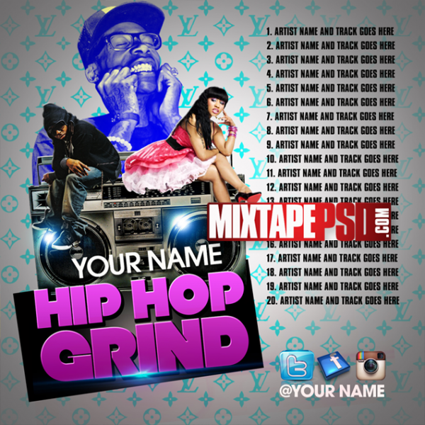 Mixtape Template Hip Hop Grind 2
