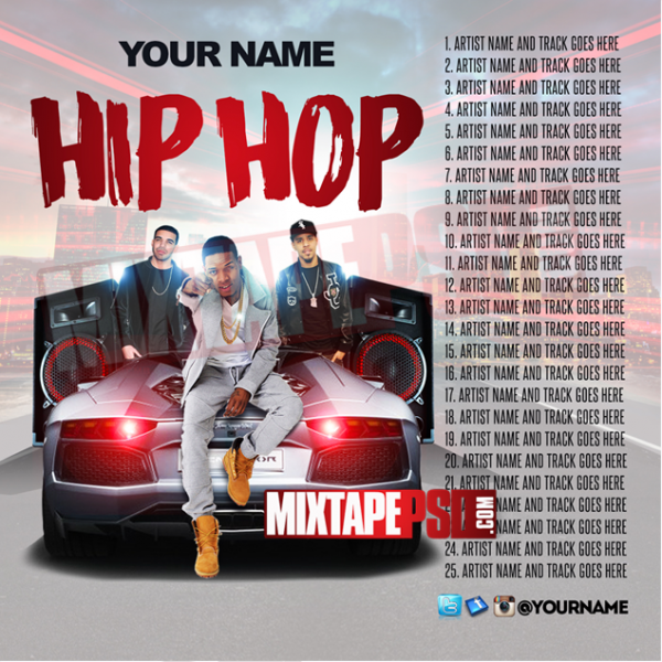 Mixtape Template Hip Hop Radio 12 w Track List