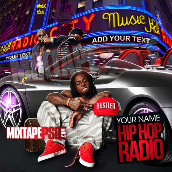 Mixtape Cover Template Hip Hop Radio 24