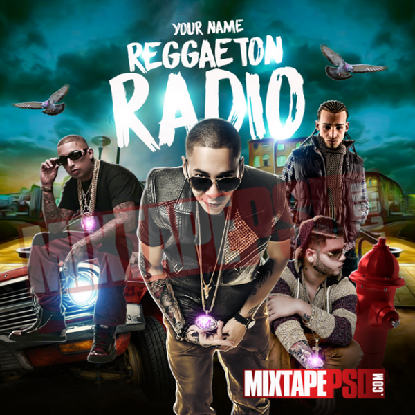 Mixtape Cover Template Reggaeton Radio 10