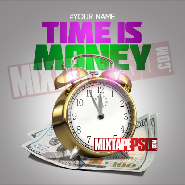 Mixtape Cover Template Time is Money