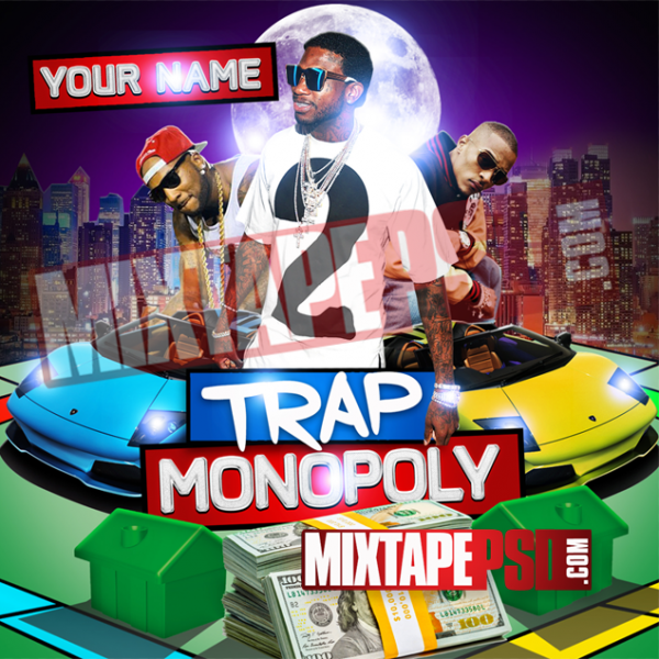 Mixtape Cover Template Trap Monopoly