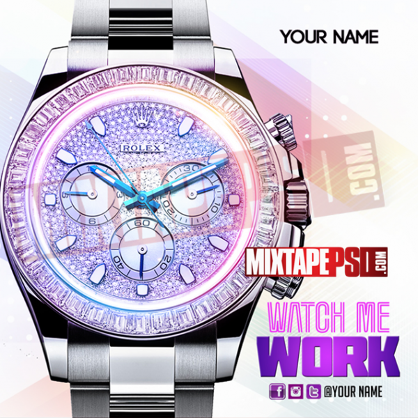 Mixtape Cover Template Watch Me Work 3