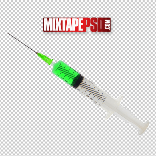 HD Medical Syringe Cut PNG