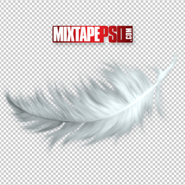 HD White Feather Cut PNG