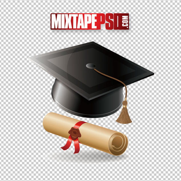 Graduation Cap Diploma Cut Png 2 Mixtapepsds Com