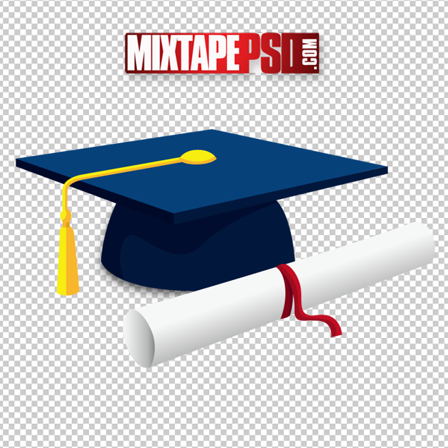 Graduation Cap Diploma Cut Png 3 Mixtapepsds Com
