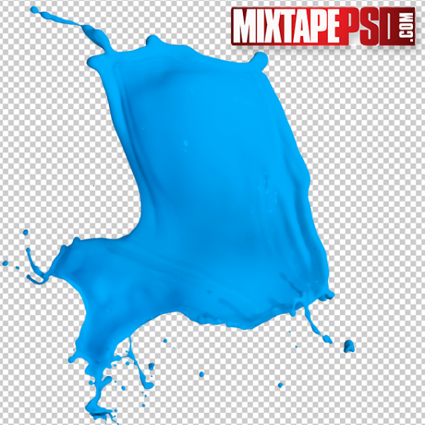 HD Blue Paint Splatter