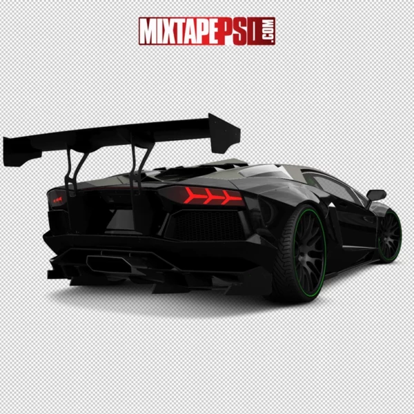 Black Rear End Lamborghini
