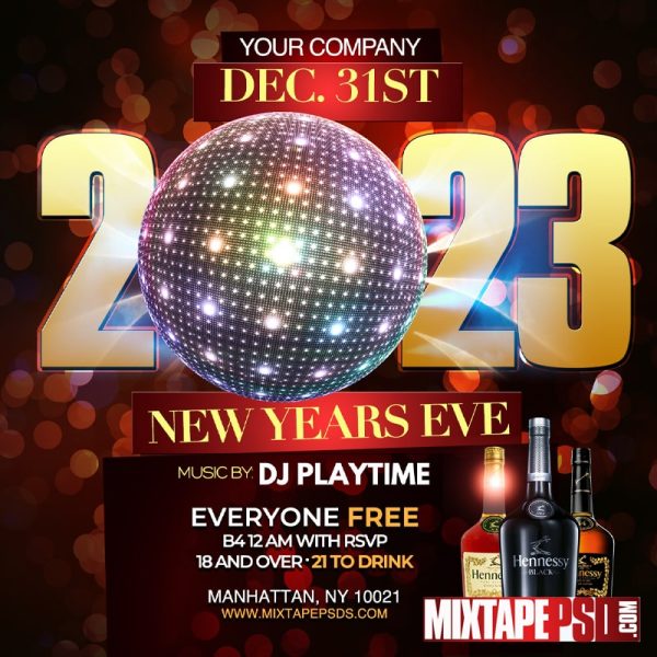 Flyer Template New Years 2023