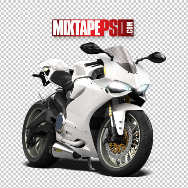 White Ducati Motorcycle
