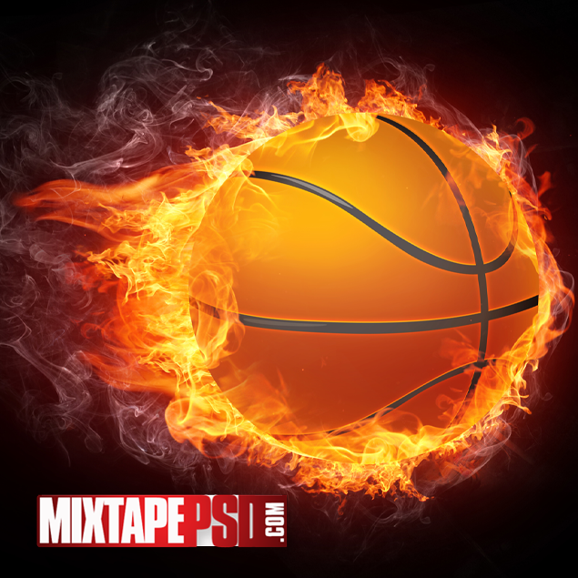 Hd Basketball On Fire Wallpaper Mixtapepsds Com