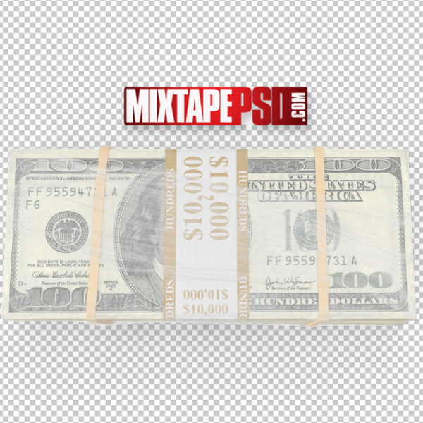 HD Wrapped One Hundred Dollar Bills 2, Mixtape PSD, Mixtapepsd, Mixtape Cover Templates, Free Mixtape PSD Templates