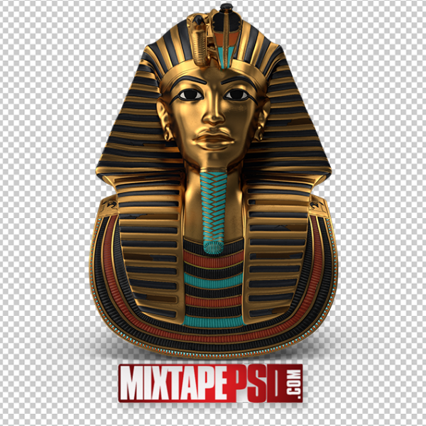HD Gold King Tut Burial Mask PNG