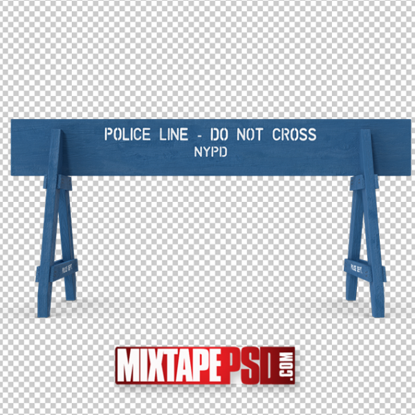 HD Police Crowd Barrier PNG