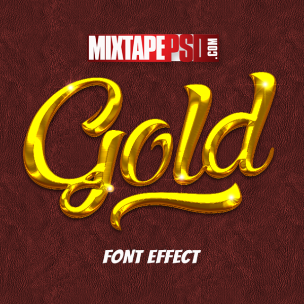 Gold Style Font Effect
