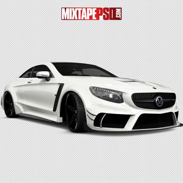 White Mercedes Coupe, PNG Images, Free PNG Images, Png Images Free, PNG Images with Transparent Background, png transparent images, png images gallery, background png images, png background images, images png, free png images download, royalty free png images