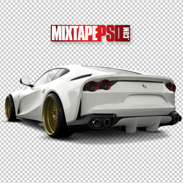 White Rear Ferrari, PNG Images, Free PNG Images, Png Images Free, PNG Images with Transparent Background, png transparent images, png images gallery, background png images, png background images, images png, free png images download, royalty free ping images