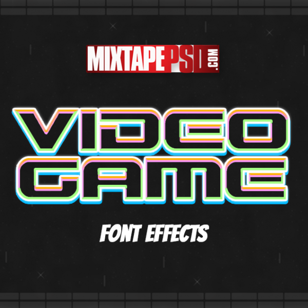 Video Game Style Text Effect