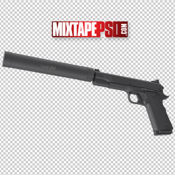 HD Pistol with Silencer PNG, PNG Images, Free PNG Images, Png Images Free, PNG Images with Transparent Background, png transparent images, png images gallery, background png images, png background images, images png, free png images download, royalty free ping images