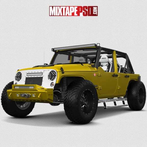 Yellow Concept Off Road Jeep 3