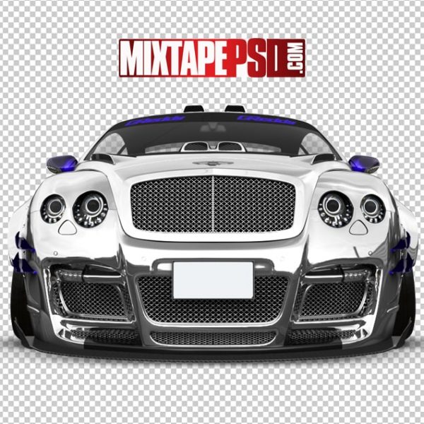 Chrome Blue Bentley Front View, png, pngs, png’s, png images, image png, images png, png backgrounds, transparent png, free png, png tree, png transparent background, free png image, transparent images