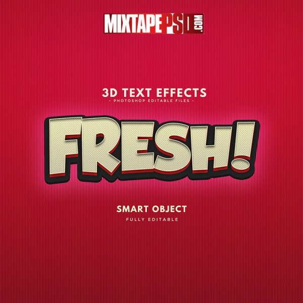 Fresh 3D Text Effect