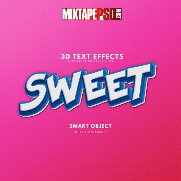 Sweet 3D Text Effect