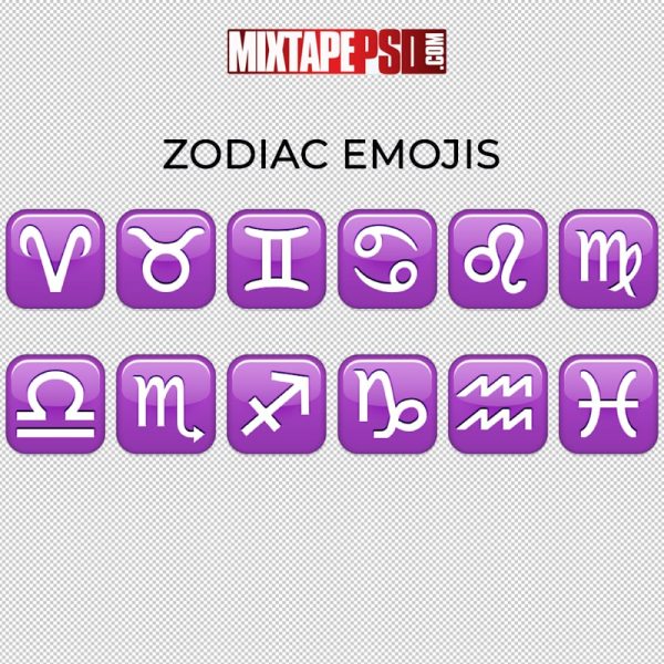 Zodiac Sign Emojis PSD
