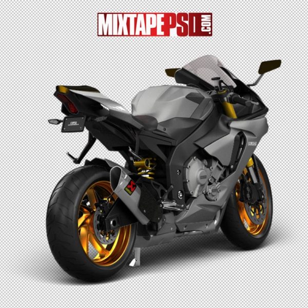 Gold Grey Yamaha Motorcycle Rear, pngs, official psd, officialpsd, psd official, official psds, png images, image png, images png, png backgrounds, transparent png, free png, png tree, png transparent background, free png image, transparent images