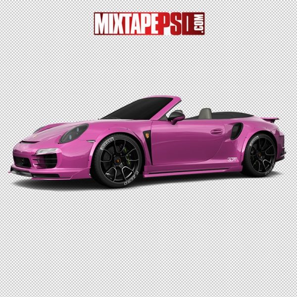 Pink Convertible Porsche, pngs, official psd, officialpsd, psd official, official psds, png images, image png, images png, png backgrounds, transparent png, free png, png tree, png transparent background, free png image, transparent images