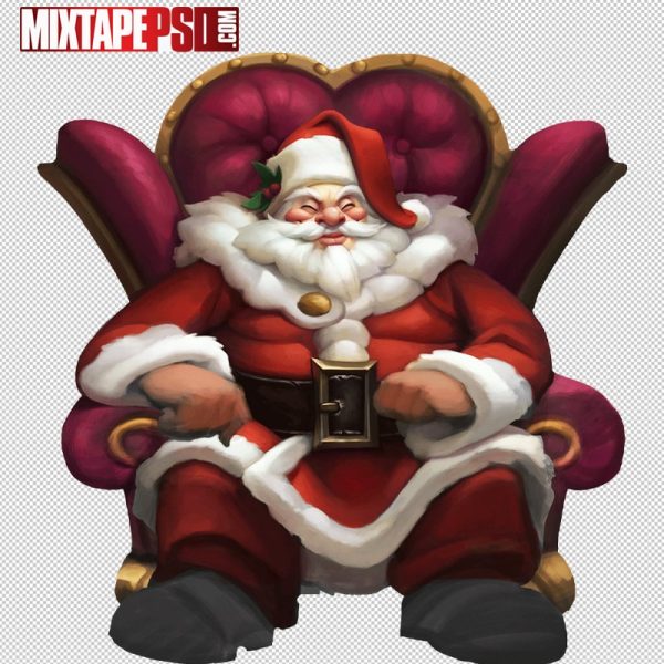 Santa on Chair
