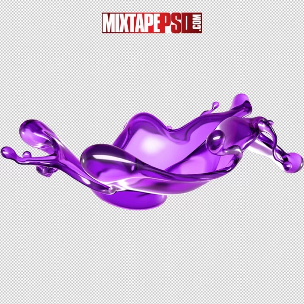 HD Purple Liquid Splash