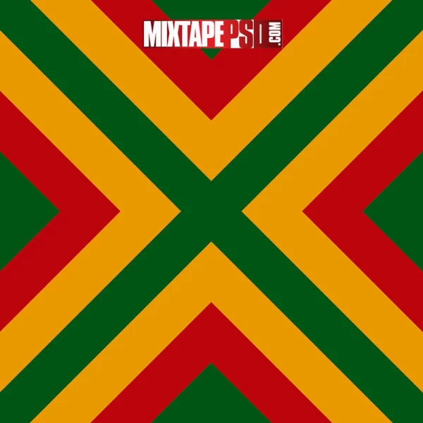 Jamaican X Color Pattern Background