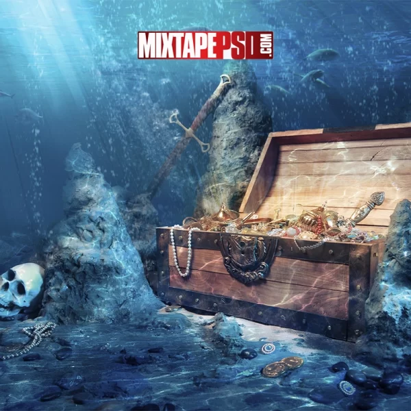 Underwater Treasure Background