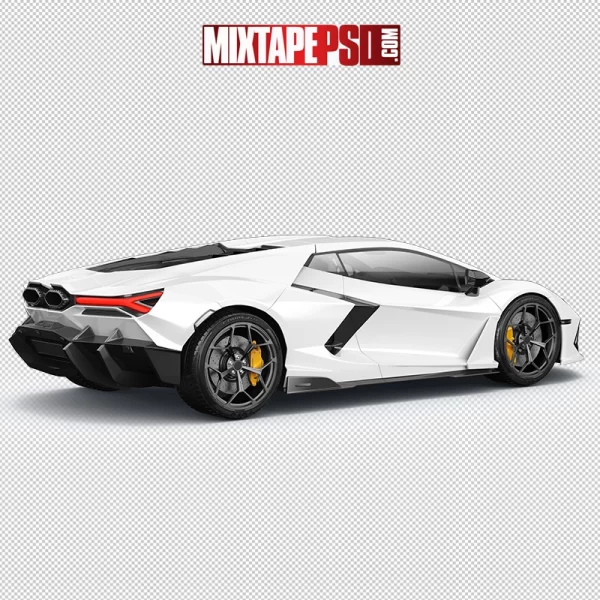 HD White Lamborghini Side 1