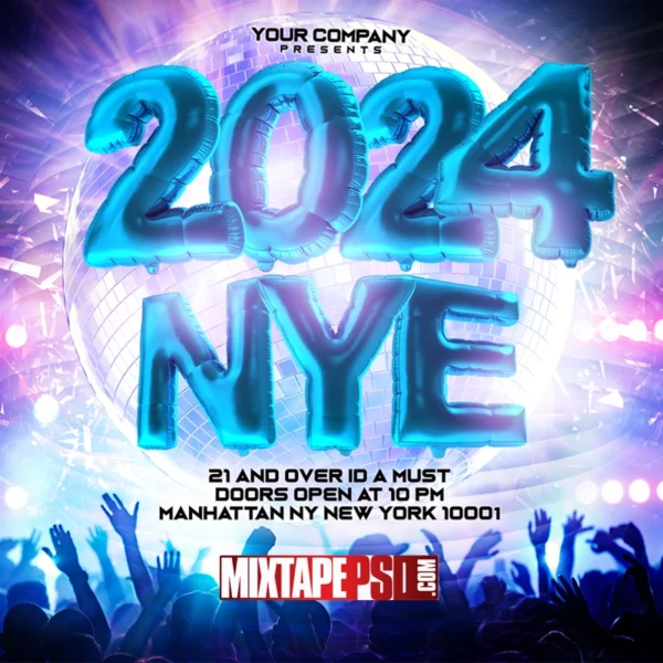 2024 New Years Flyer Template