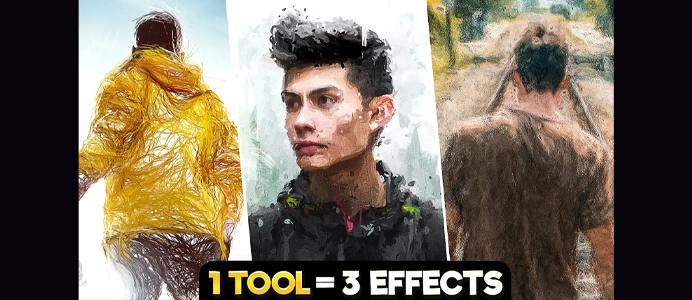 3 Digital Painting Effects With ONE TOOL in Photoshop