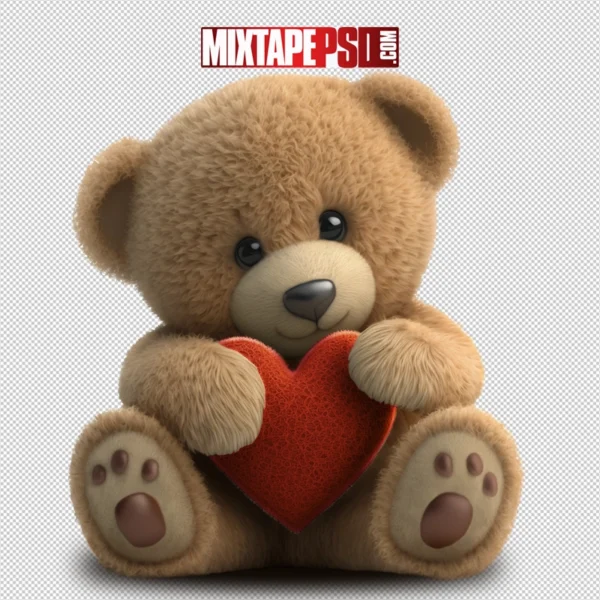 HD Valentine Teddy Bear with Heart