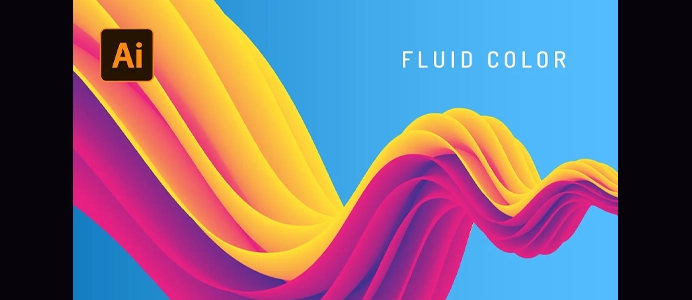 How to Create Fluid Color Abstract Background Fast & Simple Adobe Illustrator